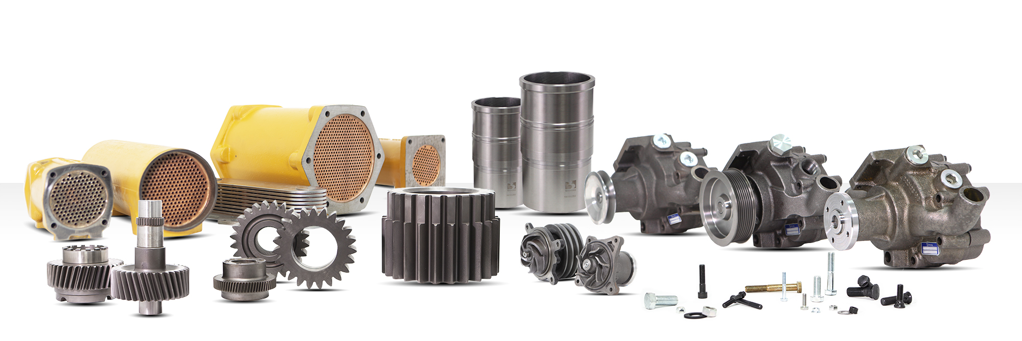 Case parts for machinery of public works, mining, marine engines, tractors.